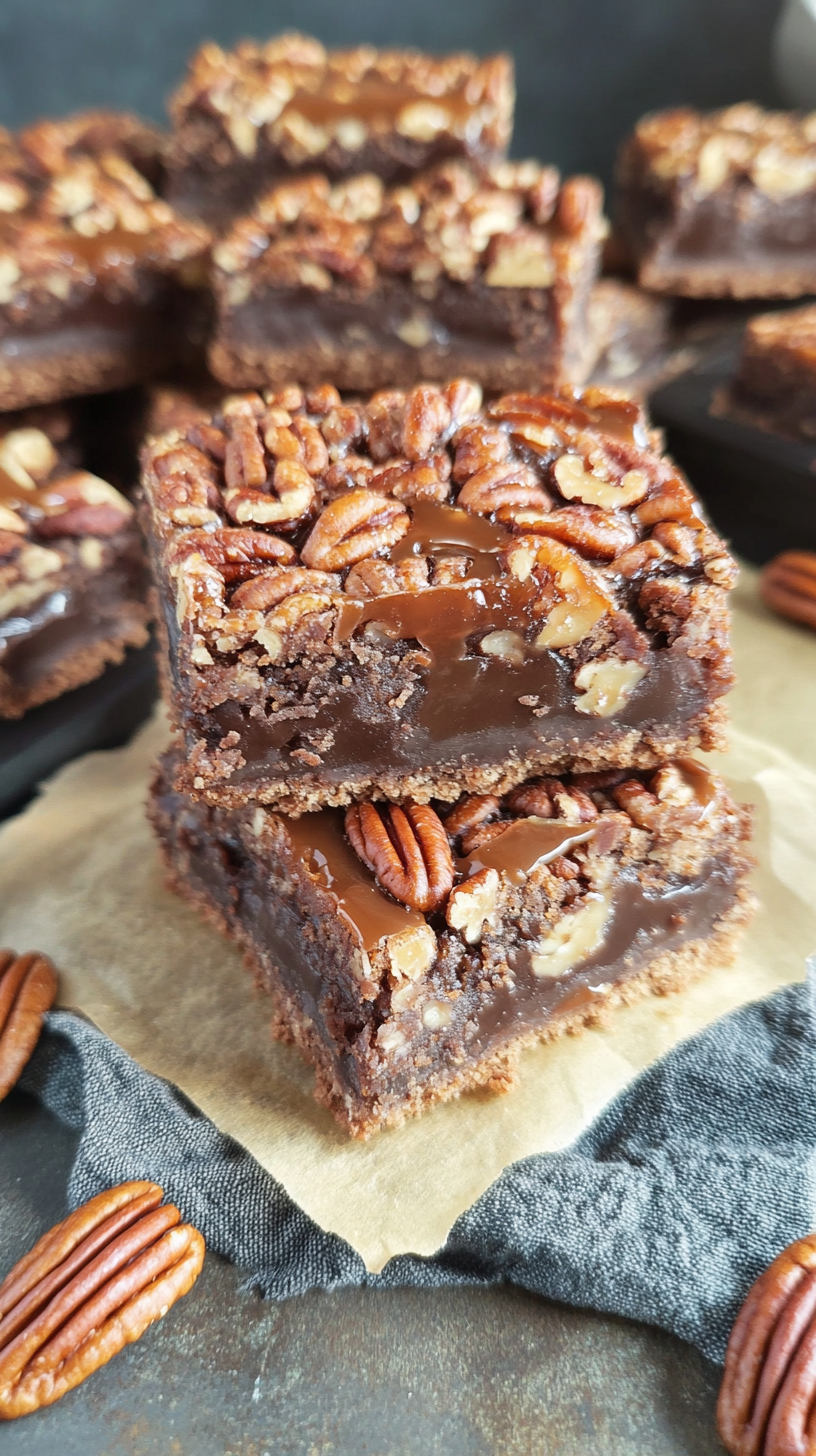 Pecan Turtles Bars: A Classic Chocolate Caramel Treat