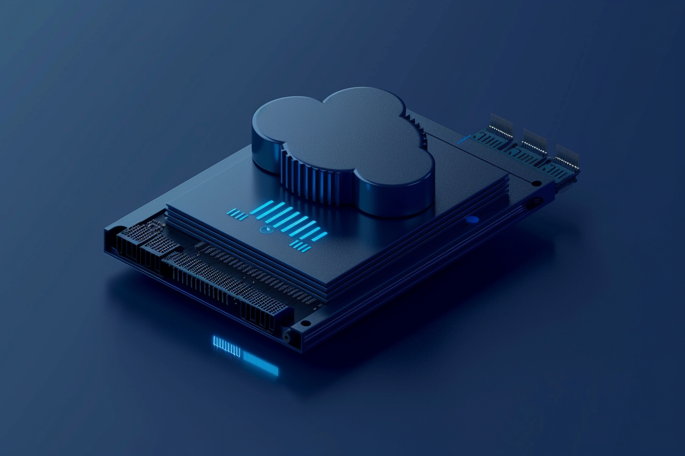 create a minimalistic, one color logo of a service offering gpu power and security in the cloud