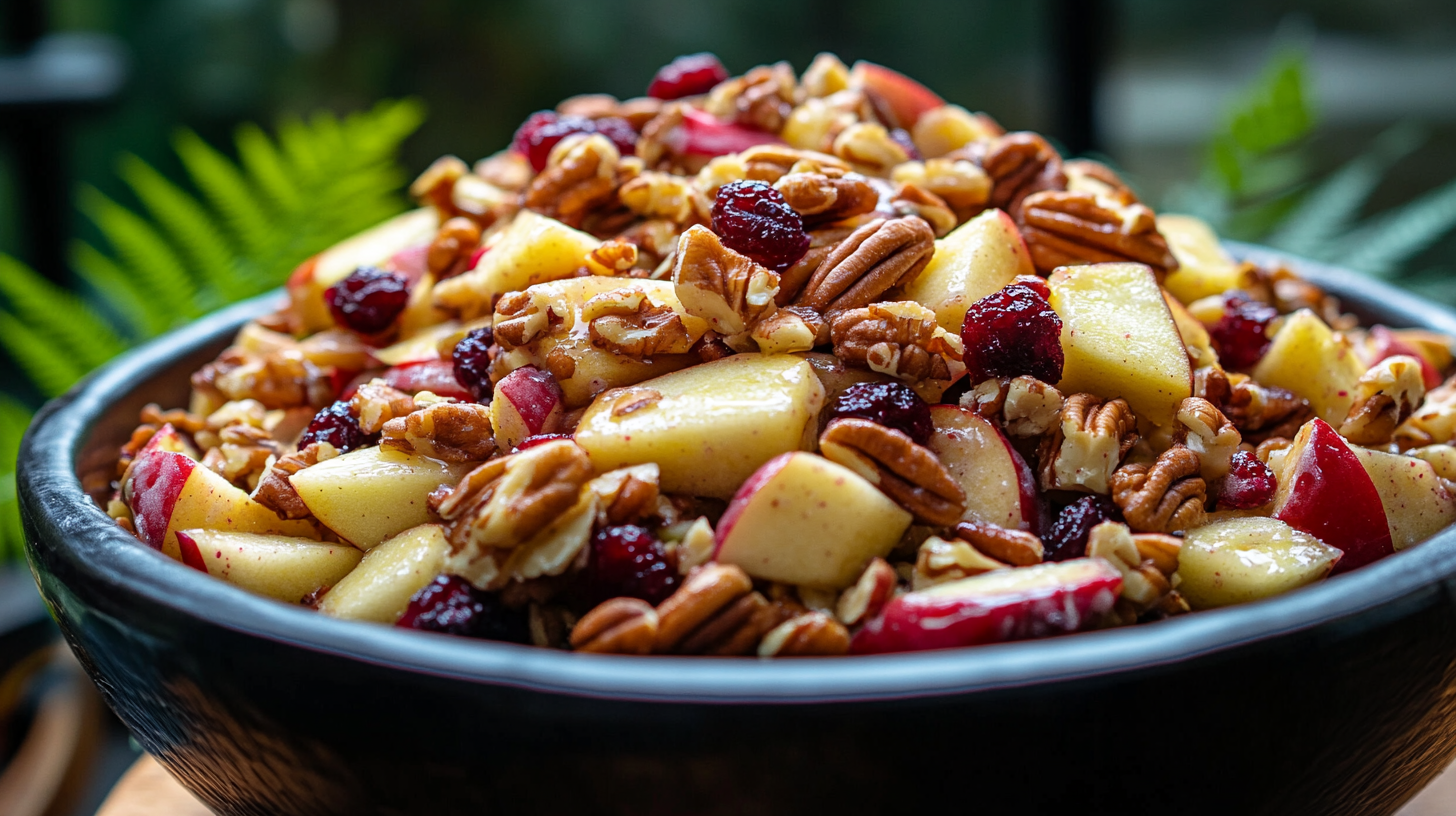 Apple Cranberry Pecan Salad: A Festive Fall Harvest Salad Recipe