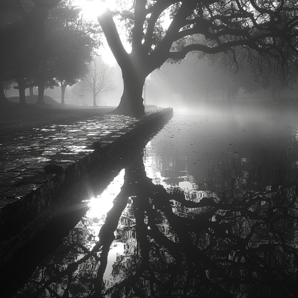 a lovely black and white day