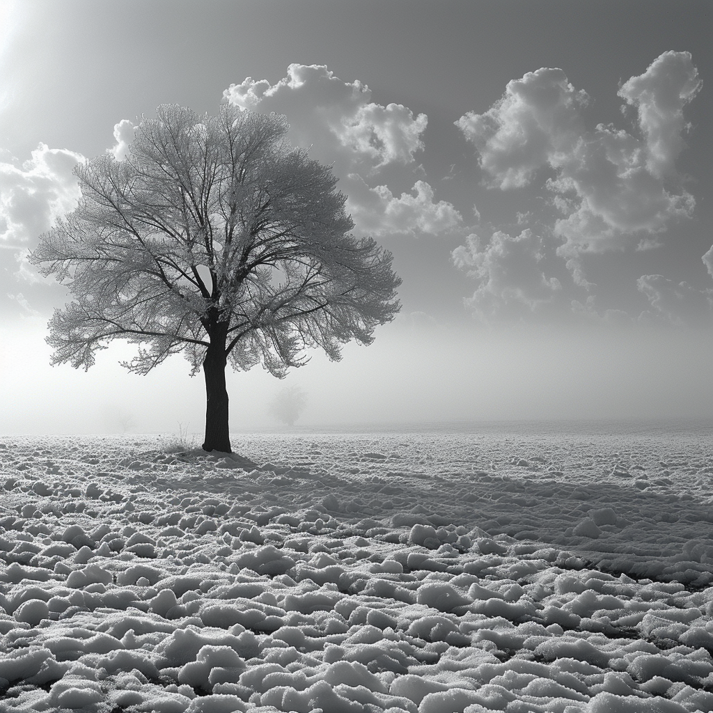 a lovely black and white day