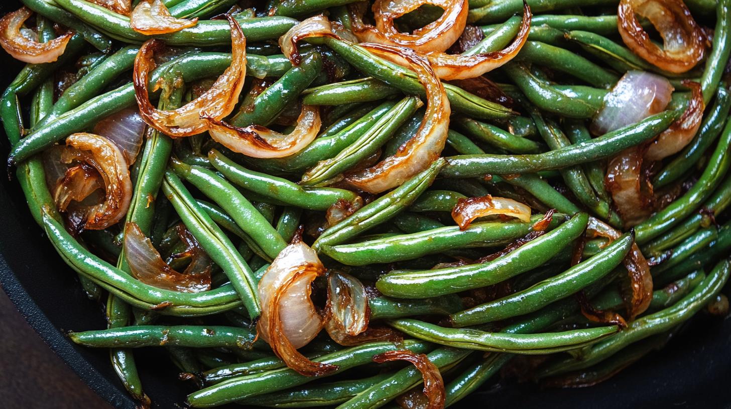 Roasted Green Beans With Caramelized Onions: A Delicious Side Dish