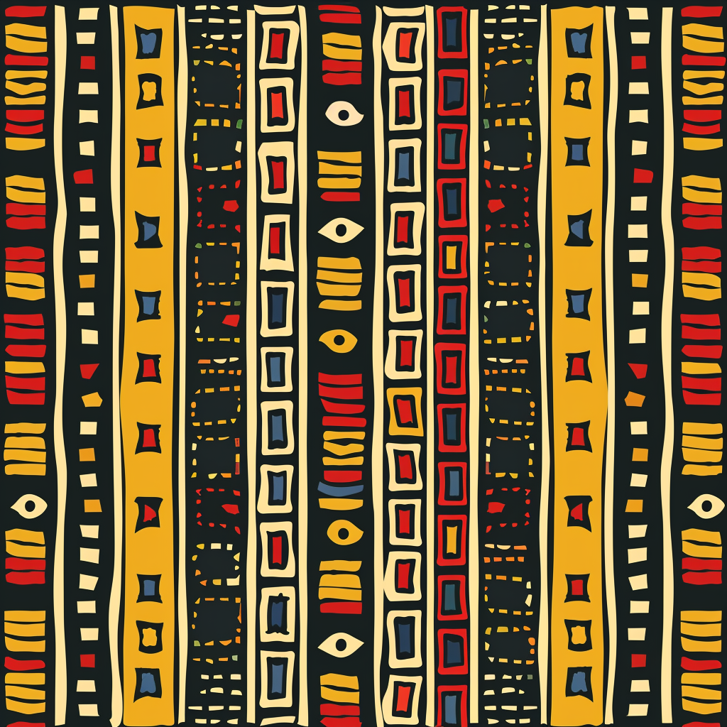 african loincloth pattern, 3 colors, beautiful