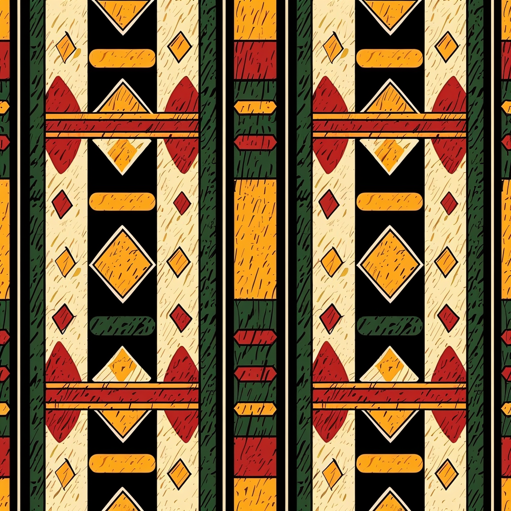 african loincloth pattern, 3 colors, beautiful